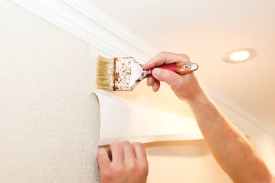 Pose de papier peint à Valaurie — revêtements muraux et toiles de verre